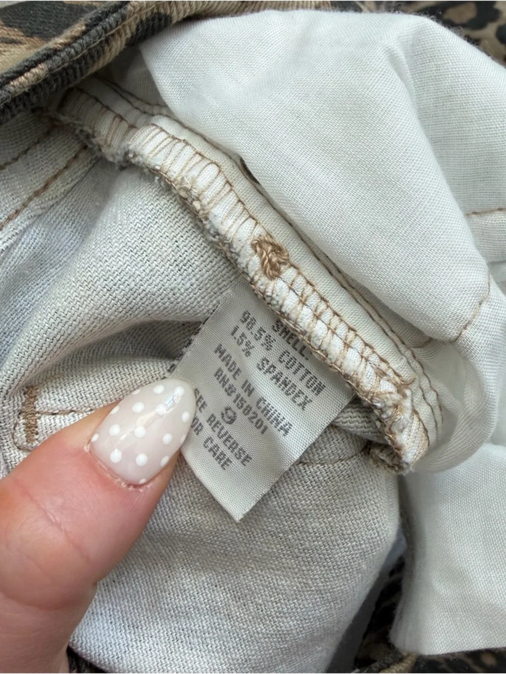 NWT Cheetah Print Wide Leg Jeans - Picture 9 of 9